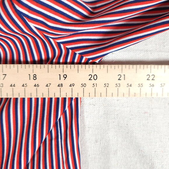 Cabi Franklin Striped Top Womens Pullover Sz M Red White Blue Patriotic Blouse - Picture 6 of 13